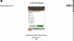 What Voipmechanic.com website looked like in 2017 (6 years ago)