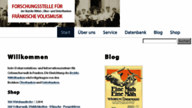 What Volksmusik-forschung.de website looked like in 2017 (6 years ago)