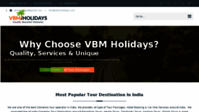 What Vbmholidays.com website looked like in 2018 (6 years ago)