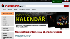What Vyzbrojna.cz website looked like in 2018 (6 years ago)