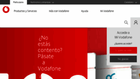 What Vodafone.es website looked like in 2018 (6 years ago)