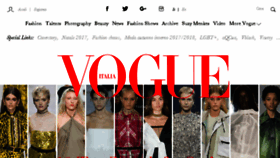 What Vogue.it website looked like in 2018 (7 years ago)