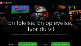 What Viaplay.dk website looked like in 2018 (6 years ago)
