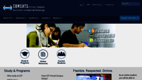 What Vcomsats.edu.pk website looked like in 2018 (6 years ago)