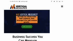 What Verticalmeasures.com website looked like in 2018 (6 years ago)