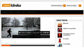 What Videoklinika.hu website looked like in 2018 (6 years ago)