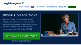 What Voglioinsegnare.it website looked like in 2018 (6 years ago)