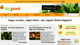 What Vegpool.de website looked like in 2018 (6 years ago)