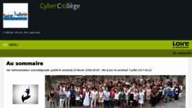 What Victordelaprade.cybercolleges42.fr website looked like in 2018 (6 years ago)