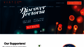 What Viatec.ca website looked like in 2018 (7 years ago)