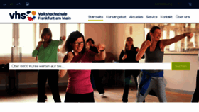 What Vhs.frankfurt.de website looked like in 2018 (6 years ago)
