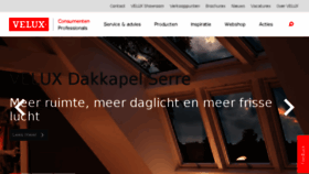 What Velux.nl website looked like in 2018 (6 years ago)