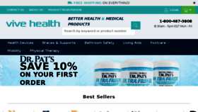 What Vivehealth.com website looked like in 2018 (6 years ago)