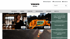 What Volvogroup.com website looked like in 2018 (6 years ago)
