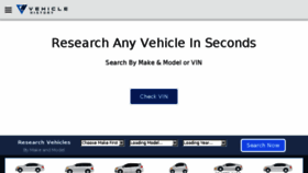What Vehiclehistory.com website looked like in 2018 (6 years ago)