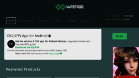 What Vapefrog.ca website looked like in 2018 (6 years ago)