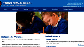 What Valenceprimaryschool.com website looked like in 2018 (6 years ago)
