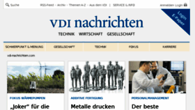 What Vdi-nachrichten.com website looked like in 2018 (6 years ago)