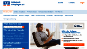 What Volksbank-goeppingen.de website looked like in 2018 (6 years ago)
