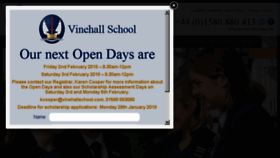 What Vinehallschool.com website looked like in 2018 (6 years ago)