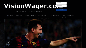 What Visionwager.com website looked like in 2018 (6 years ago)