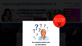 What Voyancegratuitesansattente.fr website looked like in 2018 (6 years ago)