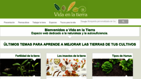 What Vidaenlatierra.com website looked like in 2018 (6 years ago)