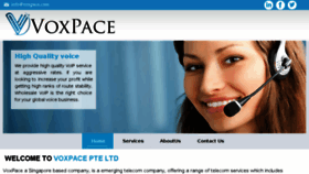 What Voxpace.com website looked like in 2018 (6 years ago)