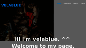 What Velablue.com website looked like in 2018 (6 years ago)