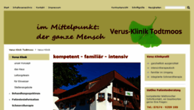 What Verus-klinik-todtmoos.de website looked like in 2018 (6 years ago)