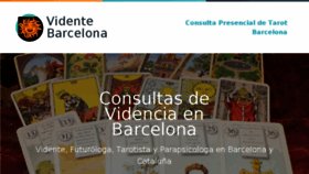 What Vidente-barcelona.com website looked like in 2018 (6 years ago)