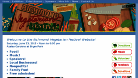 What Veggiefest.org website looked like in 2018 (6 years ago)