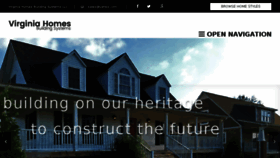 What Virginiahomesbuildingsystems.com website looked like in 2018 (6 years ago)