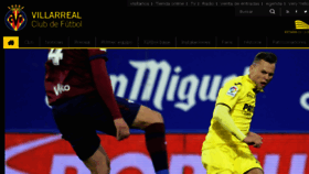 What Villarrealcf.es website looked like in 2018 (6 years ago)