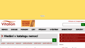 What Vitalion.cz website looked like in 2018 (6 years ago)