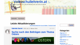 What Volksschullehrerin.at website looked like in 2018 (6 years ago)