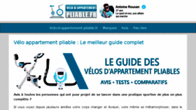 What Velo-d-appartement-pliable.fr website looked like in 2018 (6 years ago)