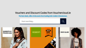 What Vouchercloud.ie website looked like in 2018 (6 years ago)