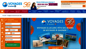 What Voyagesleclerc.com website looked like in 2018 (6 years ago)