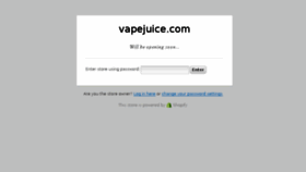What Vapejuice.com website looked like in 2018 (6 years ago)