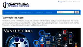 What Vantech-inc.com website looked like in 2018 (6 years ago)