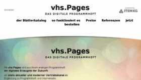 What Vhs-pages.de website looked like in 2018 (6 years ago)
