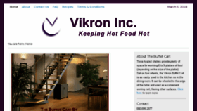 What Vikron.com website looked like in 2018 (6 years ago)