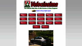 What Velocissima.com website looked like in 2018 (6 years ago)