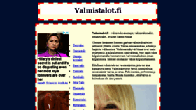 What Valmistalot.fi website looked like in 2018 (6 years ago)