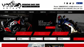 What Vosmotors.com website looked like in 2018 (6 years ago)