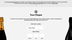 What Veuve-clicquot.com website looked like in 2018 (6 years ago)
