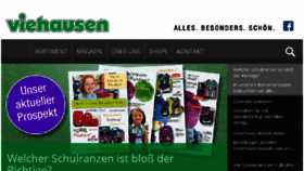 What Viehausen.de website looked like in 2018 (6 years ago)