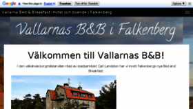 What Vallarnasbob.se website looked like in 2018 (6 years ago)