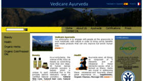 What Vedicareayurveda.com website looked like in 2018 (6 years ago)